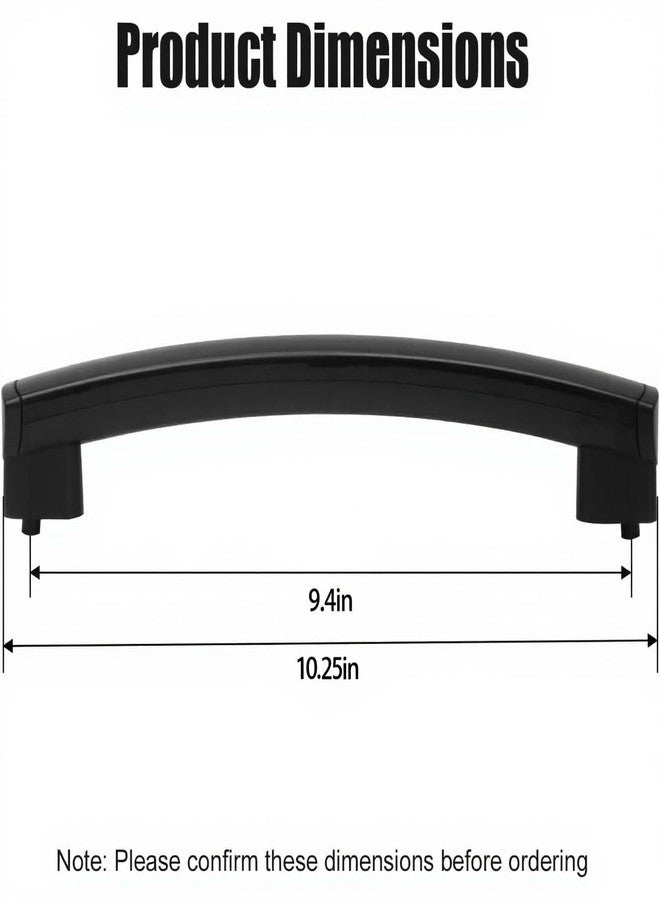 SZHY-LINK WB15X10278 Handle Replacement Microwave Door Handle Support Compatible with GE/Hotpoint Microwave Handle Replaces 261300714902, 3025557, PS8754175 (Black) - Image 2